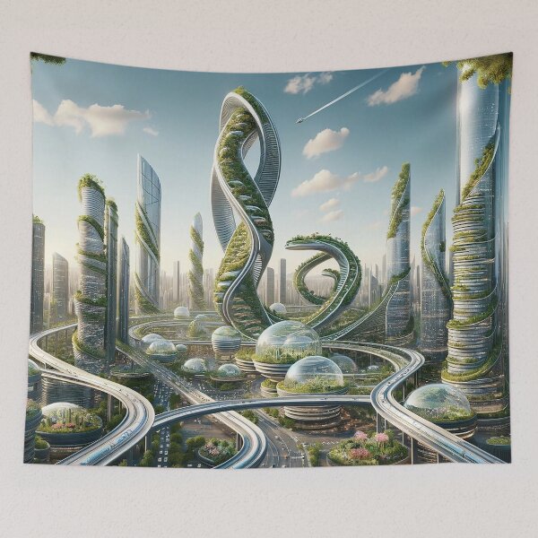 Item preview, Heavenly cities of the future designed and sold by Cerberus-Art.