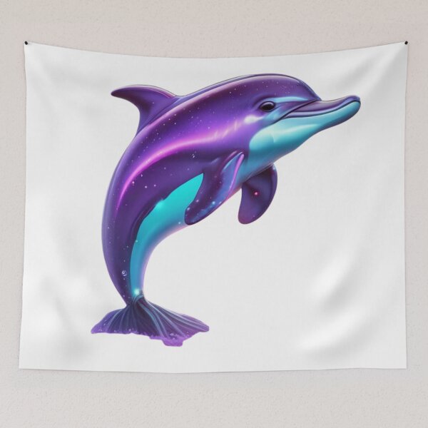 Item preview,  Colourful Cute Dolphin -Awesome Sticker designed and sold by GloriousArtSKD.