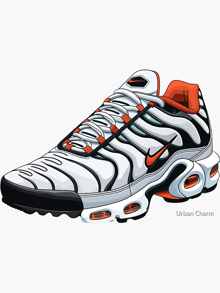 Nike tn blanc orange online