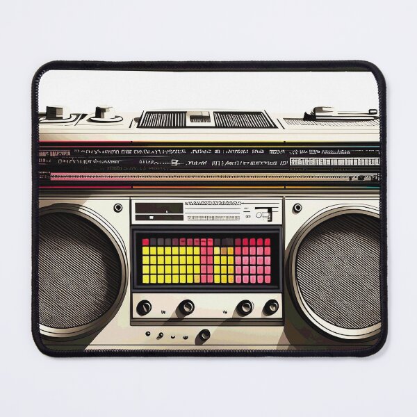 Item preview, 80s Retro Boombox 1 designed and sold by Synthwave Poem.