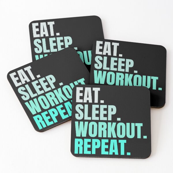 Item preview, Eat Sleep Workout Repeat designed and sold by Creativedsigna.