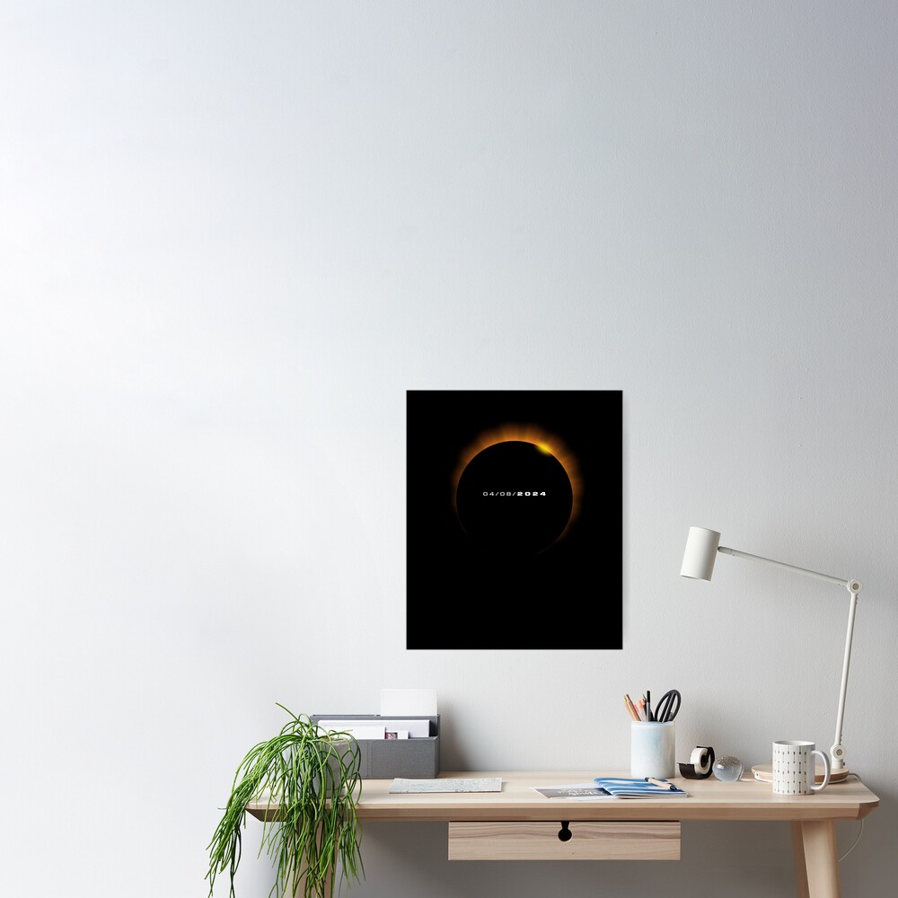 "Solar Eclipse 2024" Poster for Sale by icedrum Redbubble