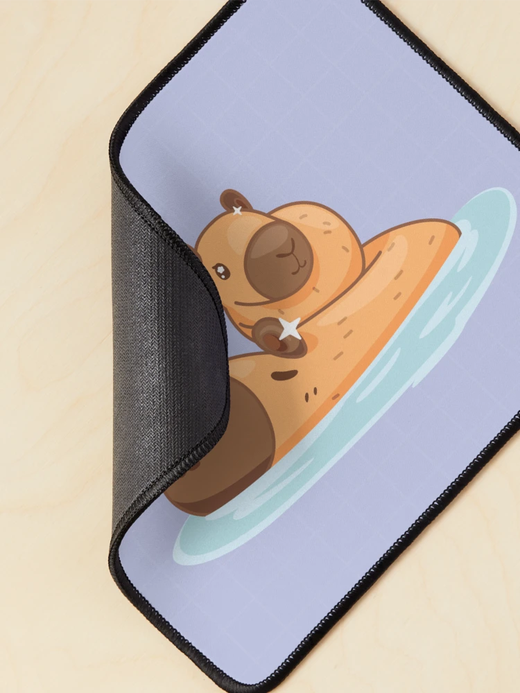Thumbnail 2 of 5, Mouse Pad, Capybara Ride designed and sold by Digialexa.