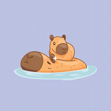 Artwork thumbnail, Capybara Ride by Digialexa