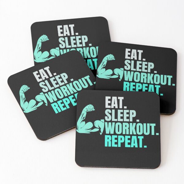 Item preview, Eat Sleep Workout Repeat designed and sold by Creativedsigna.