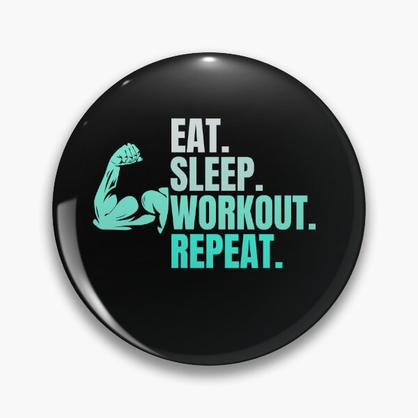 Item preview, Eat Sleep Workout Repeat designed and sold by Creativedsigna.