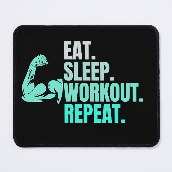 Item preview, Eat Sleep Workout Repeat designed and sold by Creativedsigna.