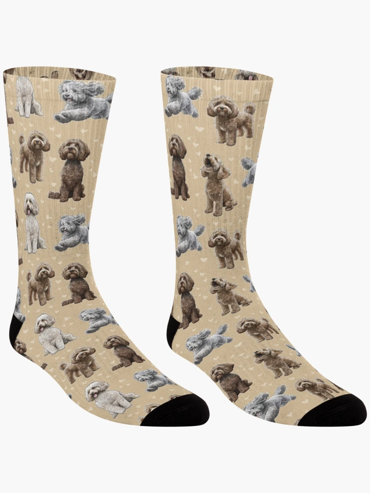 Thumbnail 3 of 5, Socks, The Cockapoo designed and sold by Elspeth Rose Design.