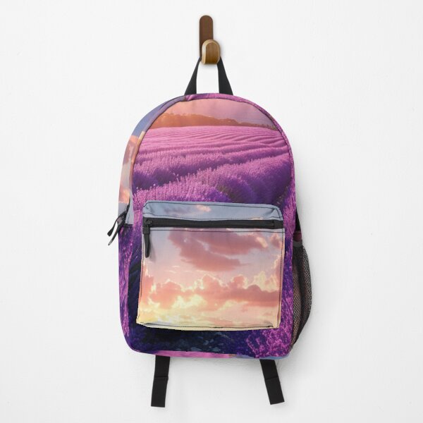 Item preview, Lavender field in sunset designed and sold by julia-giulina.