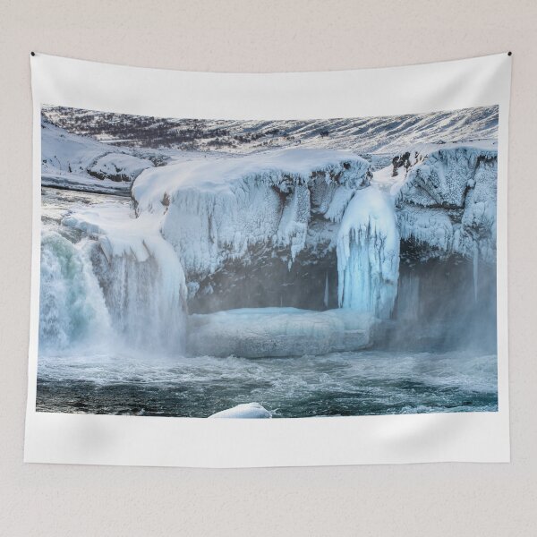 Aperçu de l'œuvre Glace d'Islande à la cascade de Godafoss créée et vendue par rogerstanger.