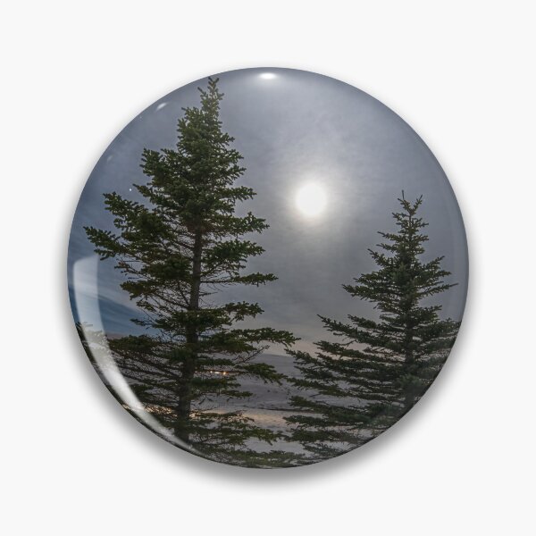 Item preview, Moon Halo and trees in Iceland designed and sold by rogerstanger.