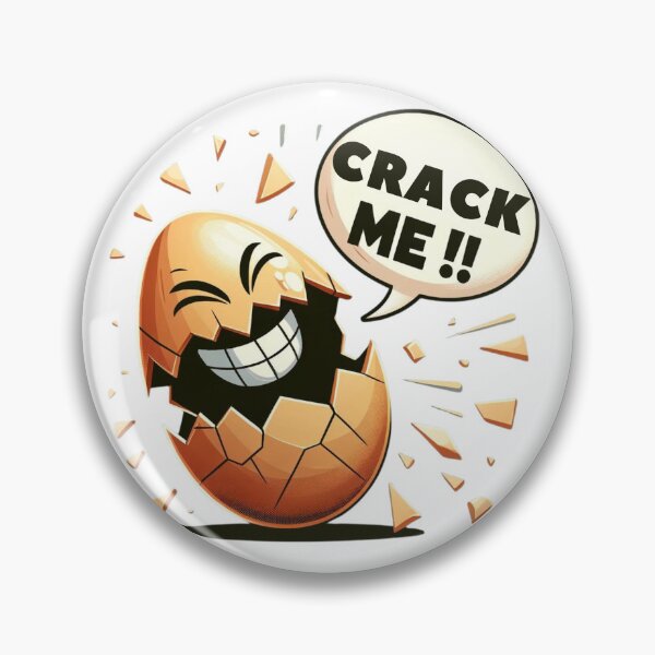 Item preview, "CRACK ME!!" - Playful Cracked Egg Tee designed and sold by Ayman Toumarti.