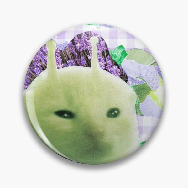 Item preview, Glorp | Handmade Green alien collage art designed and sold by OnBambisMind.