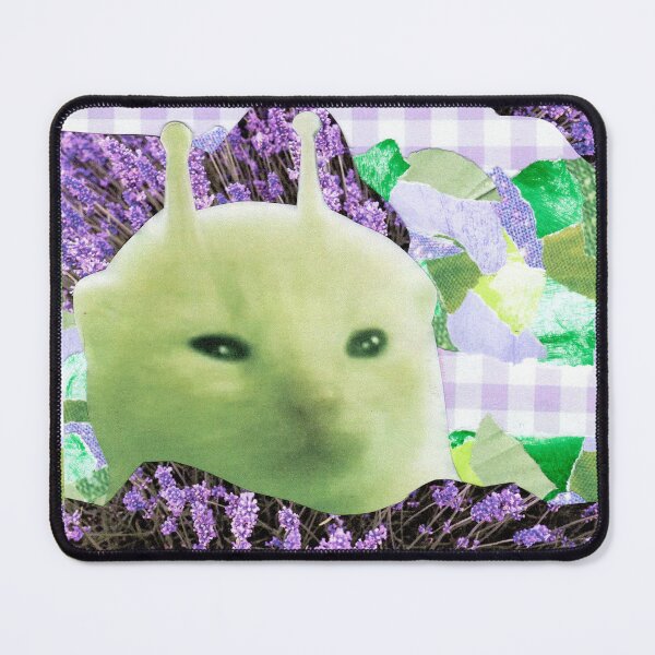 Item preview, Glorp | Handmade Green alien collage art designed and sold by OnBambisMind.
