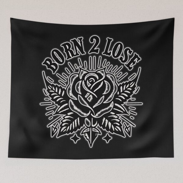 Item preview, traditional tattoo born 2 lose designed and sold by Dying2win.