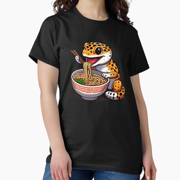 Item preview, Leopard Gecko Japanese Reptile Ramen noodles kawaii lizard designed and sold by MTRBSK11.