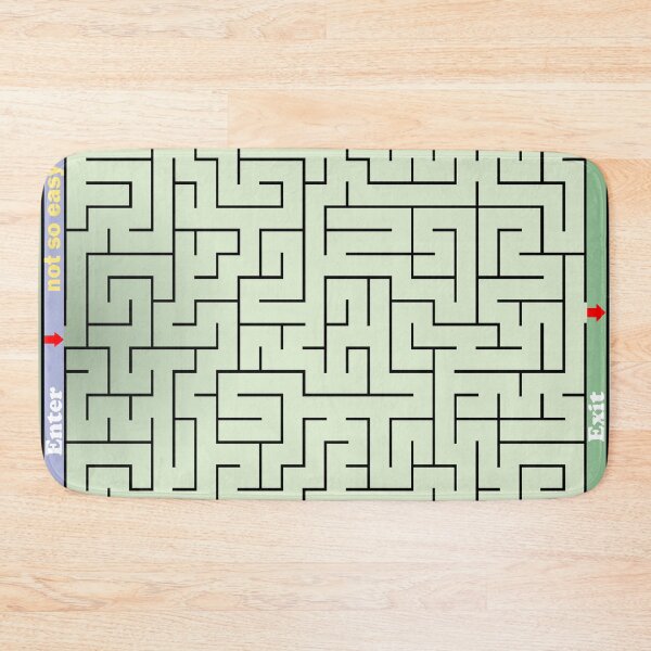 Item preview, Not easy maze puzzle entertainment for posters and accessories. designed and sold by jayne0524.