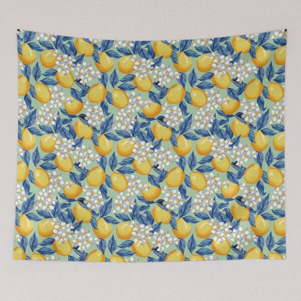Item preview, Lemons Pattern On Green designed and sold by Ayesha Saleem.