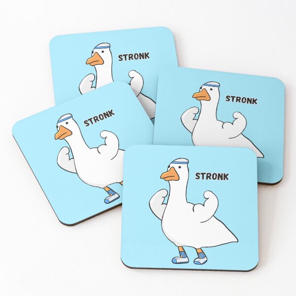 Item preview, Stronk Goose - Funny Meme Goose designed and sold by ButtonBonanza.