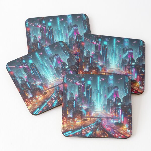 Item preview, Neon pulse of the future metropolis designed and sold by Cerberus-Art.