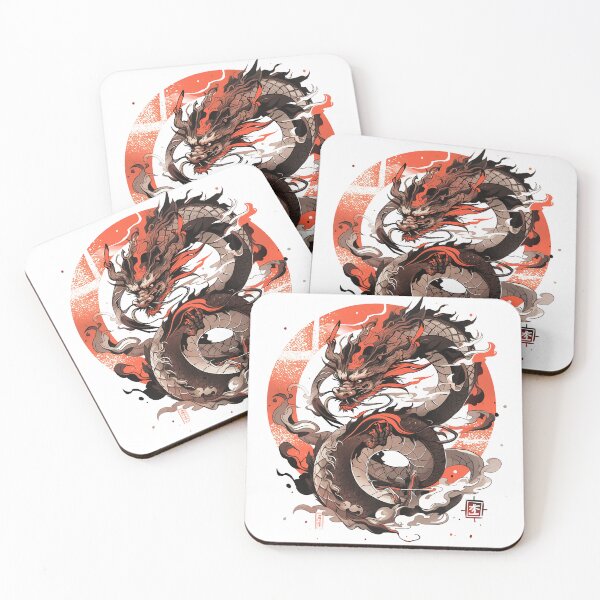 Item preview, Tattoo Style Dragon designed and sold by Lucy Goosy Art.