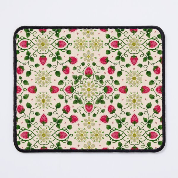 Item preview, Alpine Strawberry embroidery-like pattern designed and sold by ilonaalyamani.