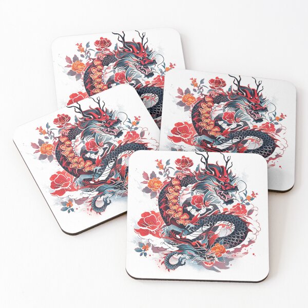 Item preview, Tattoo Style Dragon designed and sold by Lucy Goosy Art.
