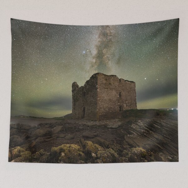 Aperçu de l'œuvre Irlande Ballingskelligs Castle et la Voie Lactée créée et vendue par rogerstanger.