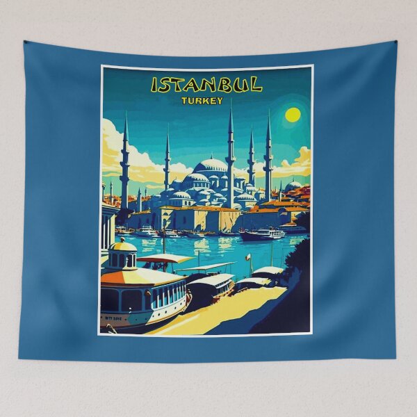 Item preview,  ISTANBUL TURKEY : Vintage Travel and Tourism Advertising Print designed and sold by posterbobs.