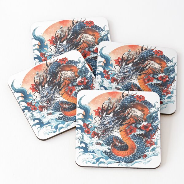 Item preview, Tattoo Style Dragon designed and sold by Lucy Goosy Art.