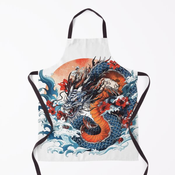 Item preview, Tattoo Style Dragon designed and sold by Lucy Goosy Art.