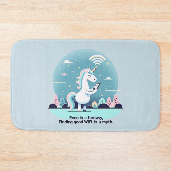 Item preview, Funny Unicorn WiFi Struggle Cute Tech Humor designed and sold by astersgraphics.