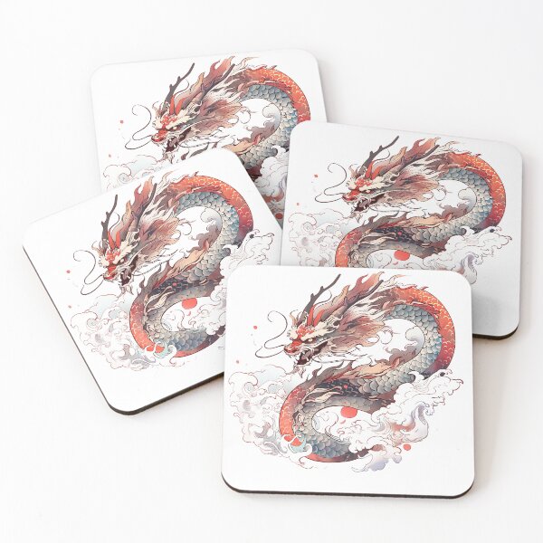 Item preview, Tattoo Style Dragon designed and sold by Lucy Goosy Art.