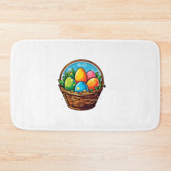 Item preview, Cute Easter Basket with Colorfull Eggs | Simple Easter Graphic designed and sold by PakoArtStudio.