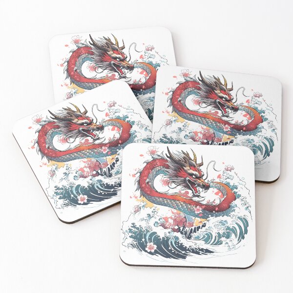 Item preview, Tattoo Style Dragon designed and sold by Lucy Goosy Art.