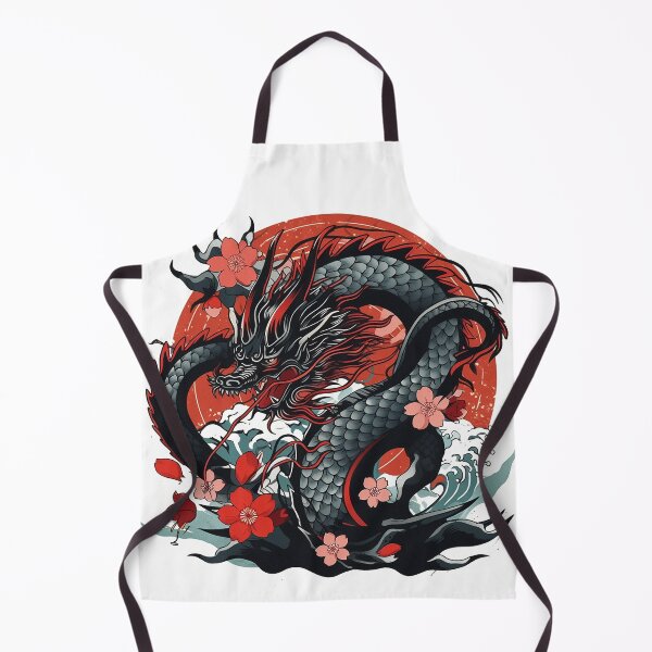 Artikelvorschau, Tattoo Style Dragon entworfen und verkauft von Lucy Goosy Art.