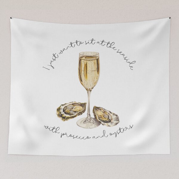 Item preview, I just want to sit at the seaside with prosecco and oysters designed and sold by Croclair.