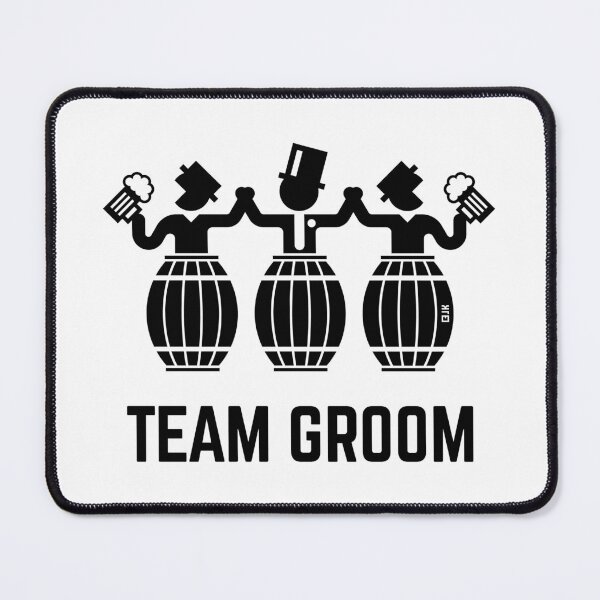 Item preview, Team Groom (Stag Night / Bachelor Party / Beer Barrels / Black) designed and sold by MrFaulbaum.