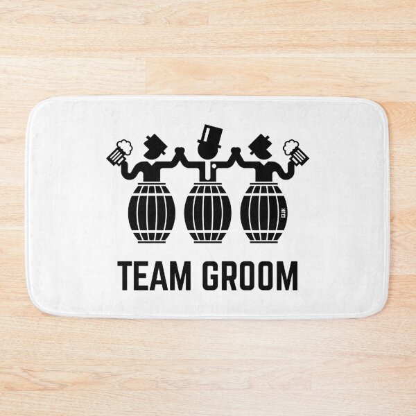 Item preview, Team Groom (Stag Night / Bachelor Party / Beer Barrels / Black) designed and sold by MrFaulbaum.