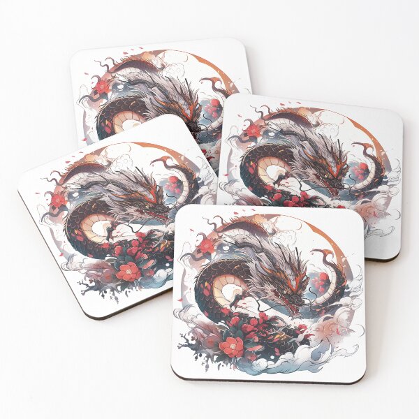 Item preview, Tattoo Style Dragon designed and sold by Lucy Goosy Art.