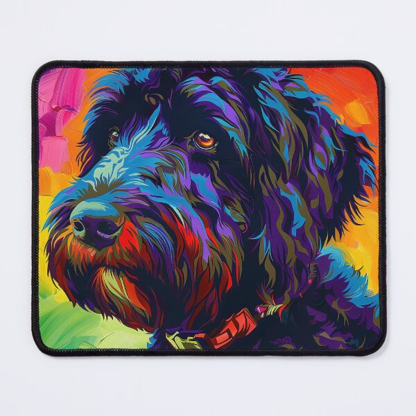 Item preview, Black labradoodle - pop art designed and sold by oheslop.