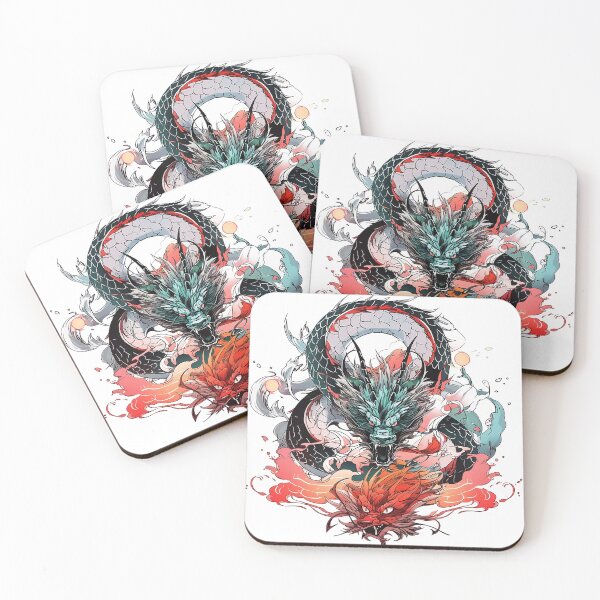 Item preview, Tattoo Style Dragon designed and sold by Lucy Goosy Art.