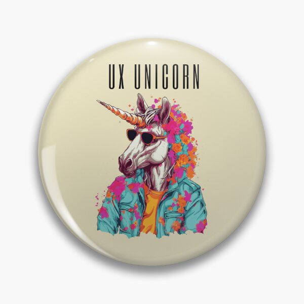 Artikelvorschau, Ux Unicorn Designer ver 2 - Ux Ui Design Theme - cremefarbener Hintergrund entworfen und verkauft von CosmicNook1.