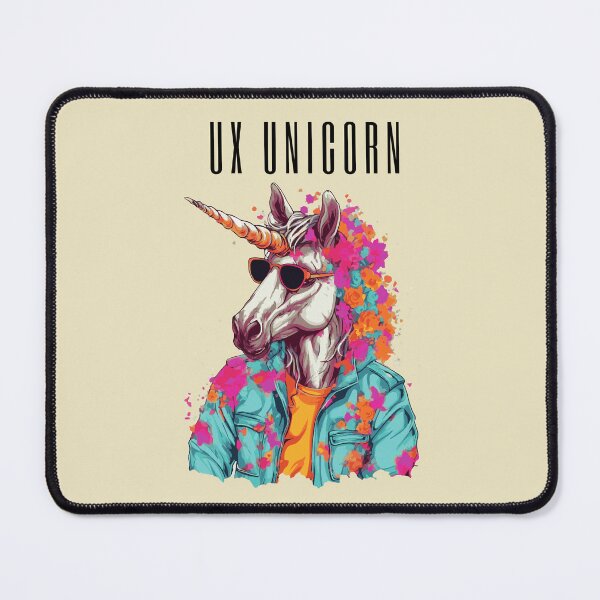 Artikelvorschau, Ux Unicorn Designer ver 2 - Ux Ui Design Theme - cremefarbener Hintergrund entworfen und verkauft von CosmicNook1.