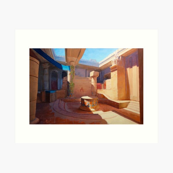 Counter Strike 2, Anubis - A Site Art Print
