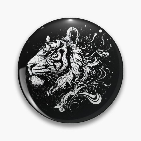 Item preview, Monochromatic Tiger Outline  designed and sold by TomFrontierArt.