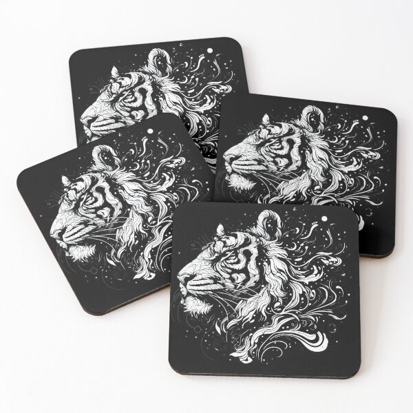 Item preview, Monochromatic Tiger Outline  designed and sold by TomFrontierArt.