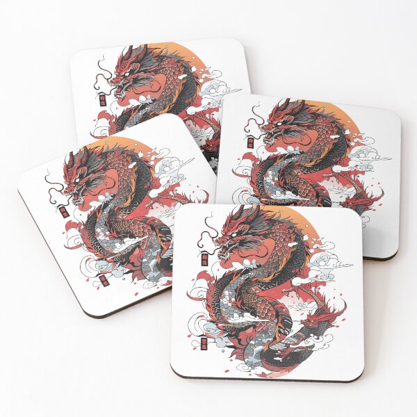 Item preview, Tattoo Style Dragon designed and sold by Lucy Goosy Art.