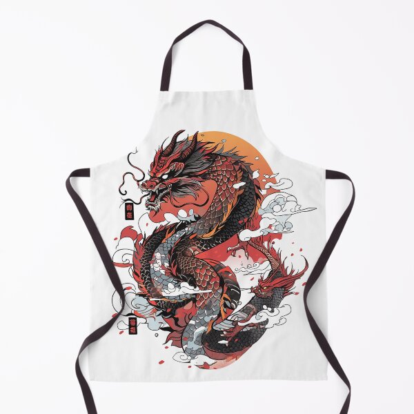 Item preview, Tattoo Style Dragon designed and sold by Lucy Goosy Art.