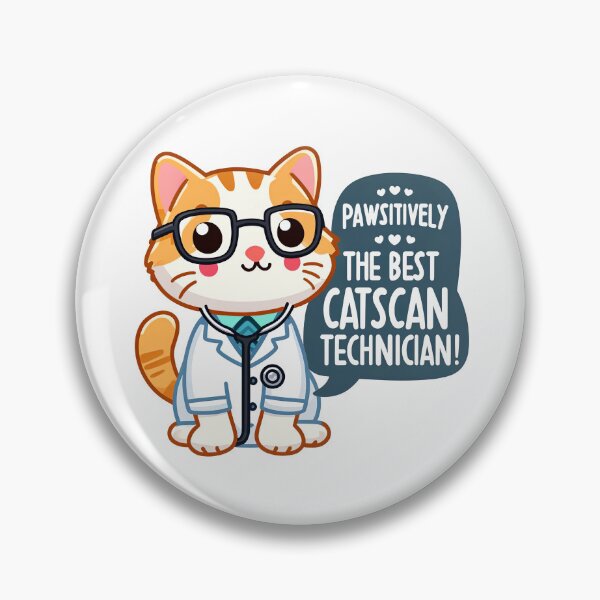 Item preview, Catscan Technician Cat Sticker designed and sold by EarthNBeyond.